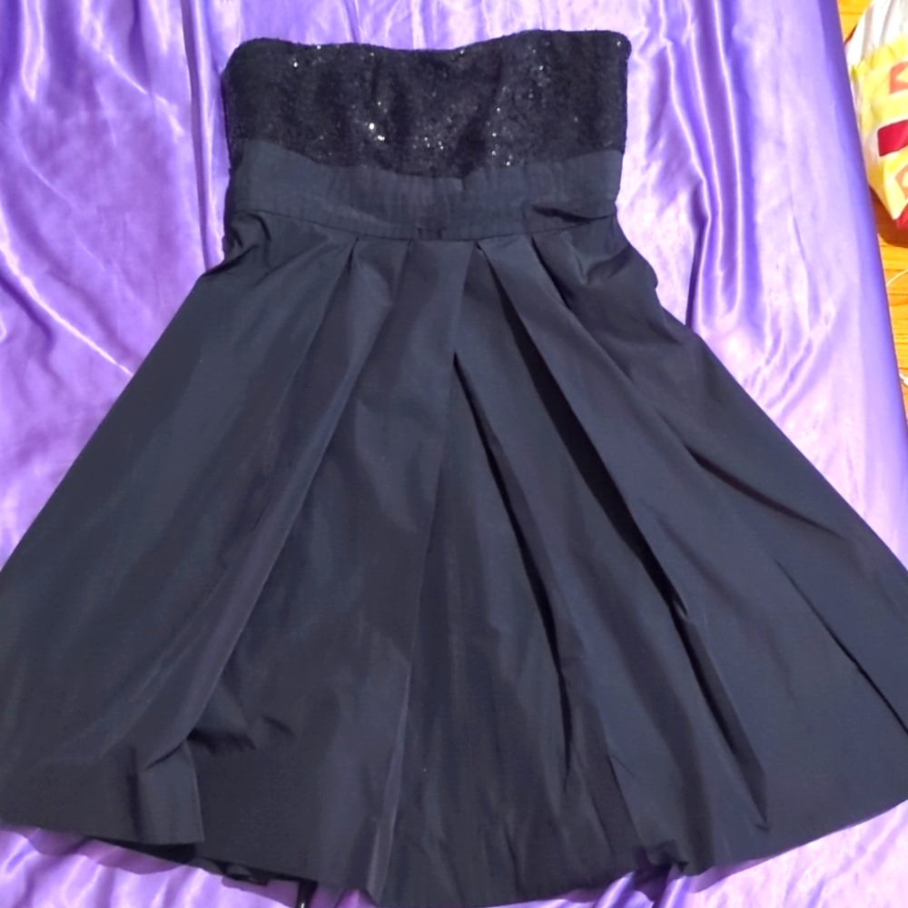 Lauren Ralph Lauren Sequins Strapless Taffeta Dress